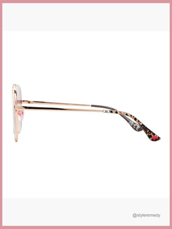 Metal Frame Aviator Sunglasses with UV Protection main image 4